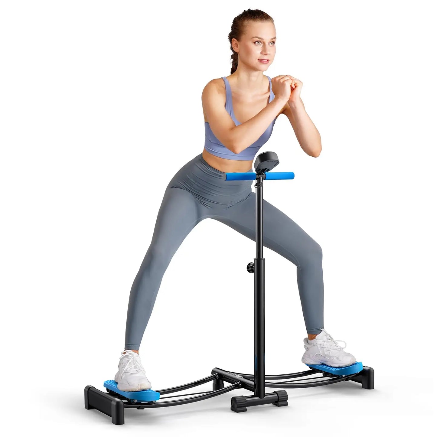 Merach Ski Machine Simulated Ski Trainer Adjustable Height Exercise Equipment for Leg and Pelvic Floor Muscle Workout