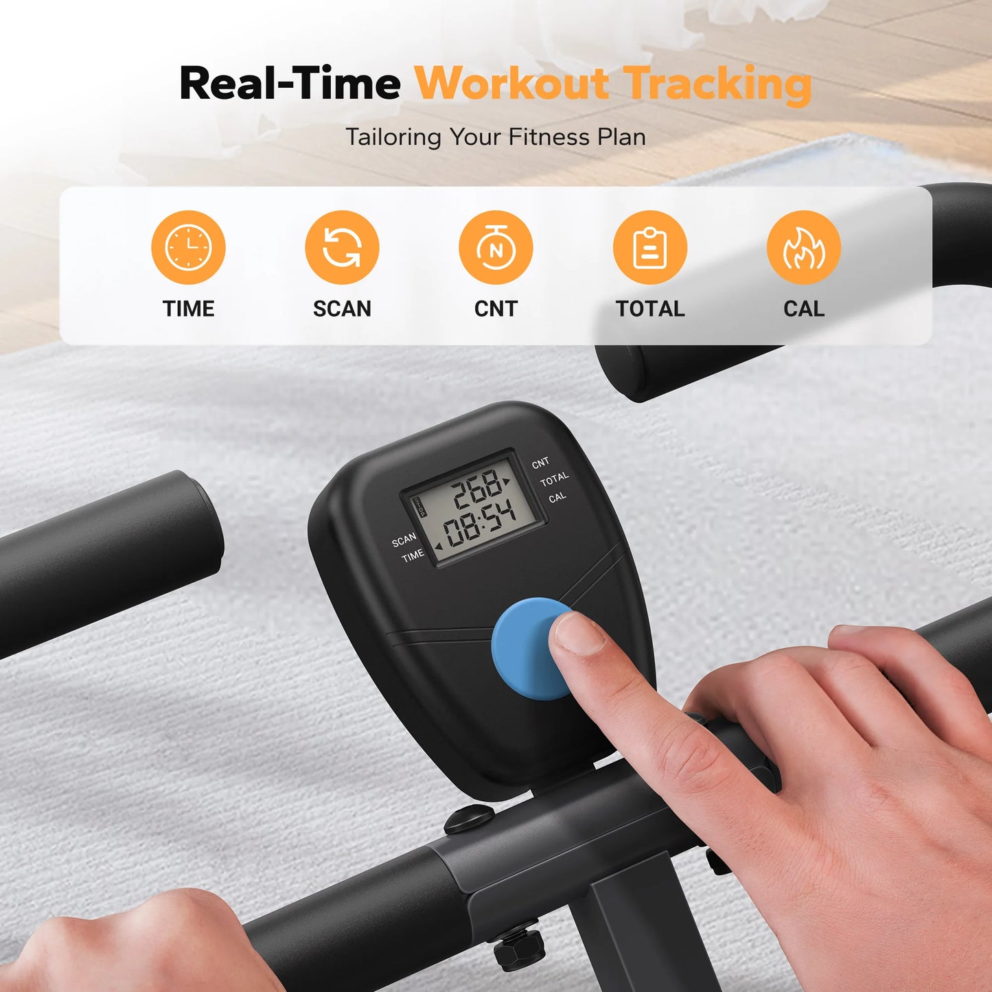 Merach Squat Machine 2 in 1 Squat Rowing Machine Foldable Exercise Equipment Glute Trainer for Home Fitness