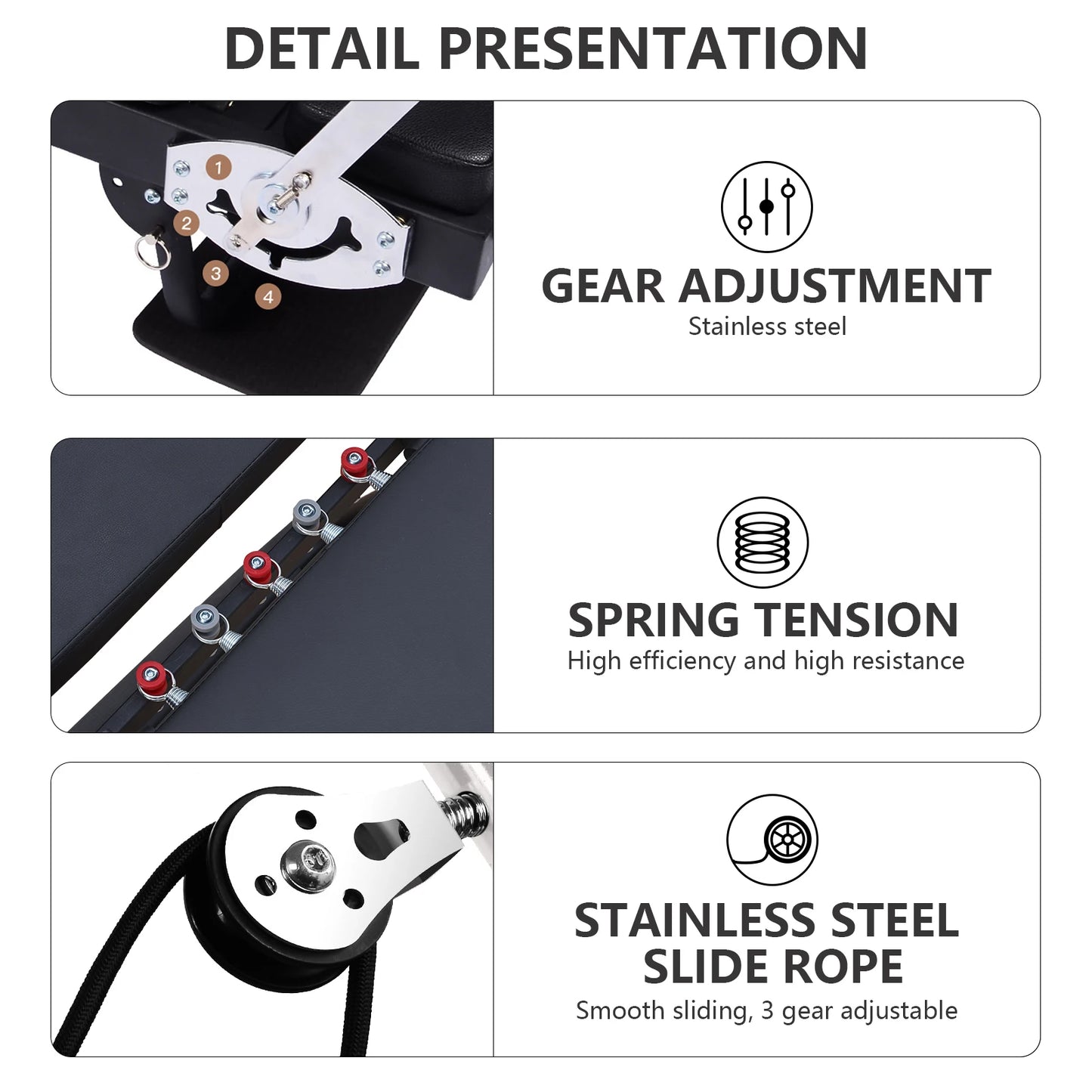 1Pc Yoga Studio Pilates Core Bed, Foldable Durable Pilates Reformer Machine, Spring Style Home Workout Pilates Machine Equipment
