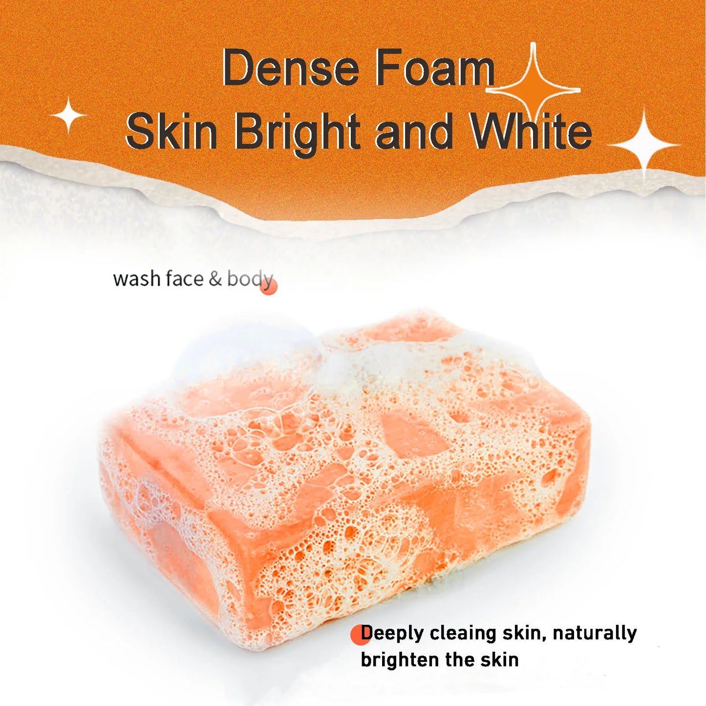 AILKE Skin Brightening Soap -Organic Papaya Soap For Radiant Skin, Clean Stains, Improves Dull Skin, For Face & Body & Hands
