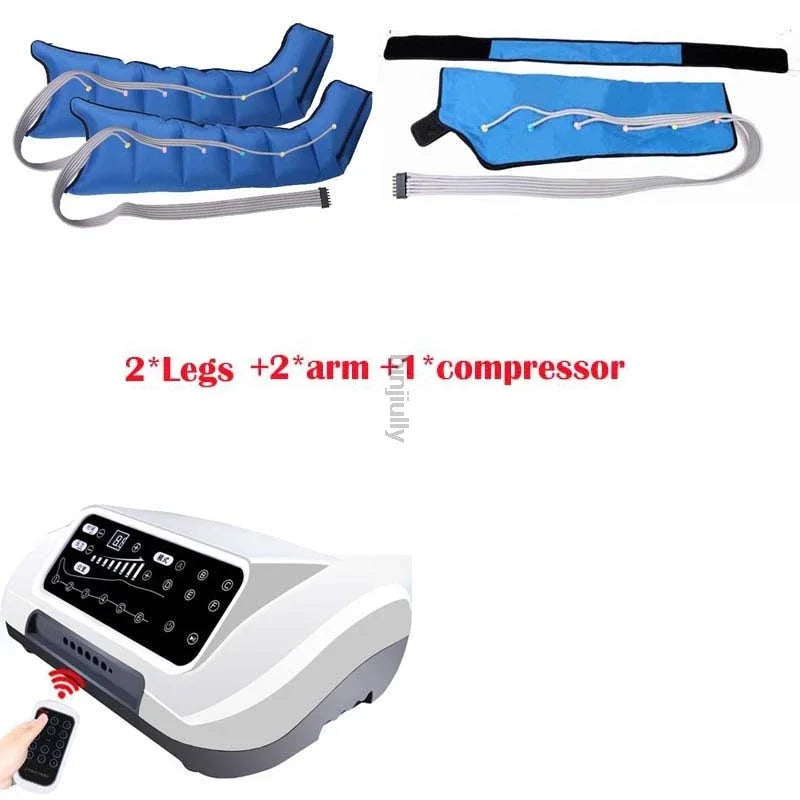 Air Compression Leg Foot Massager Vibration Infrared Therapy Arm Waist Pneumatic Air Wraps Relax Pain Relief