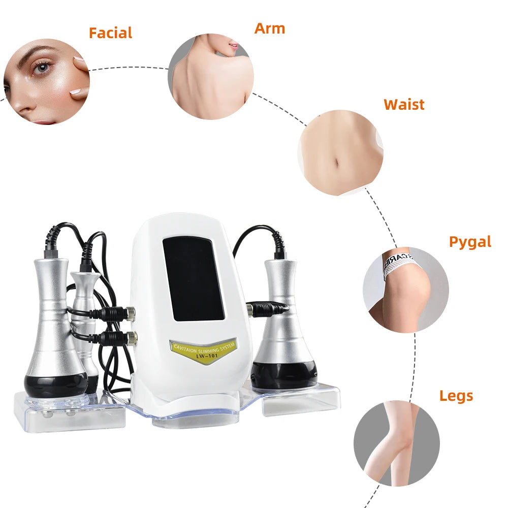 3/4-in-1 40K Body Slimming Massager Cavitation Machine Multi-Functional Device Face Body Tightening Lifting Beauty Salon