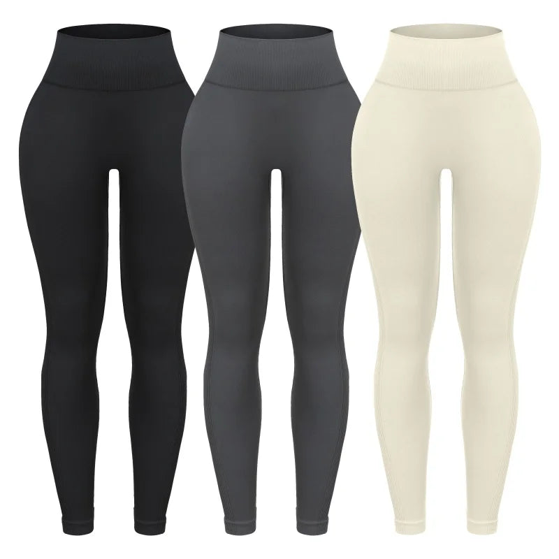 3 Piece Workout Leggings Sets for Women High Waisted Tie Dye Gym Scrunch Butt Lifting Seamless Yoga Leggings Athletic Pants