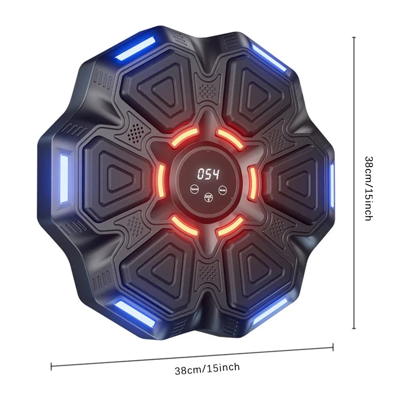 Music Boxing Machine Smart Bluetooth Wall Mounted Music Boxing Trainer Gym Home Electronic Boxing Target Punching Equipment