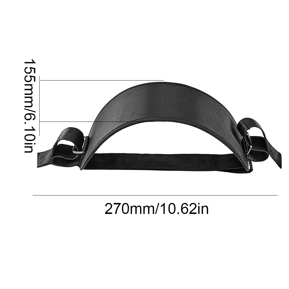 Hip Thrust Belt Barbell Pad Adjustable Pull Up Belt Anti-Slip Support Belt with EVA Pad for Dumbbells/Kettlebells/Plates