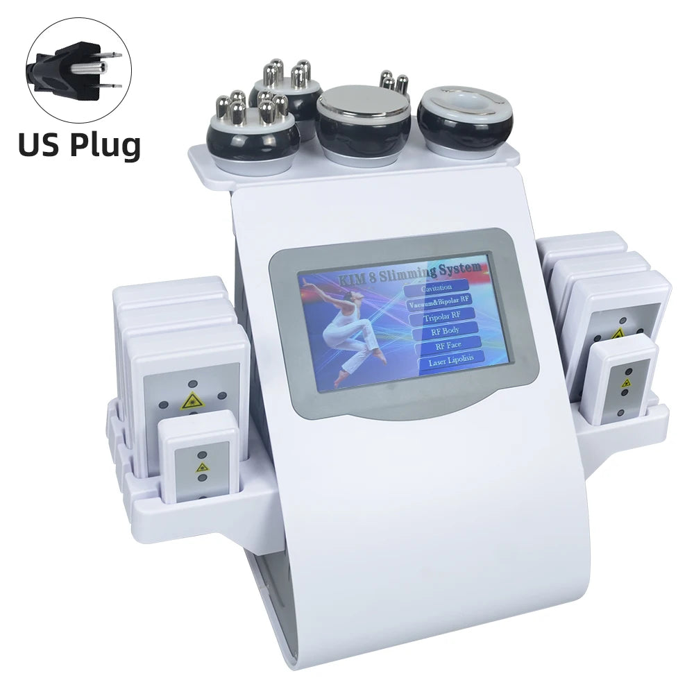2025 new ultrasonic 40K cavitation machine vacuum weight loss and slimming device anti fat mass fat burner fat mass massage equi