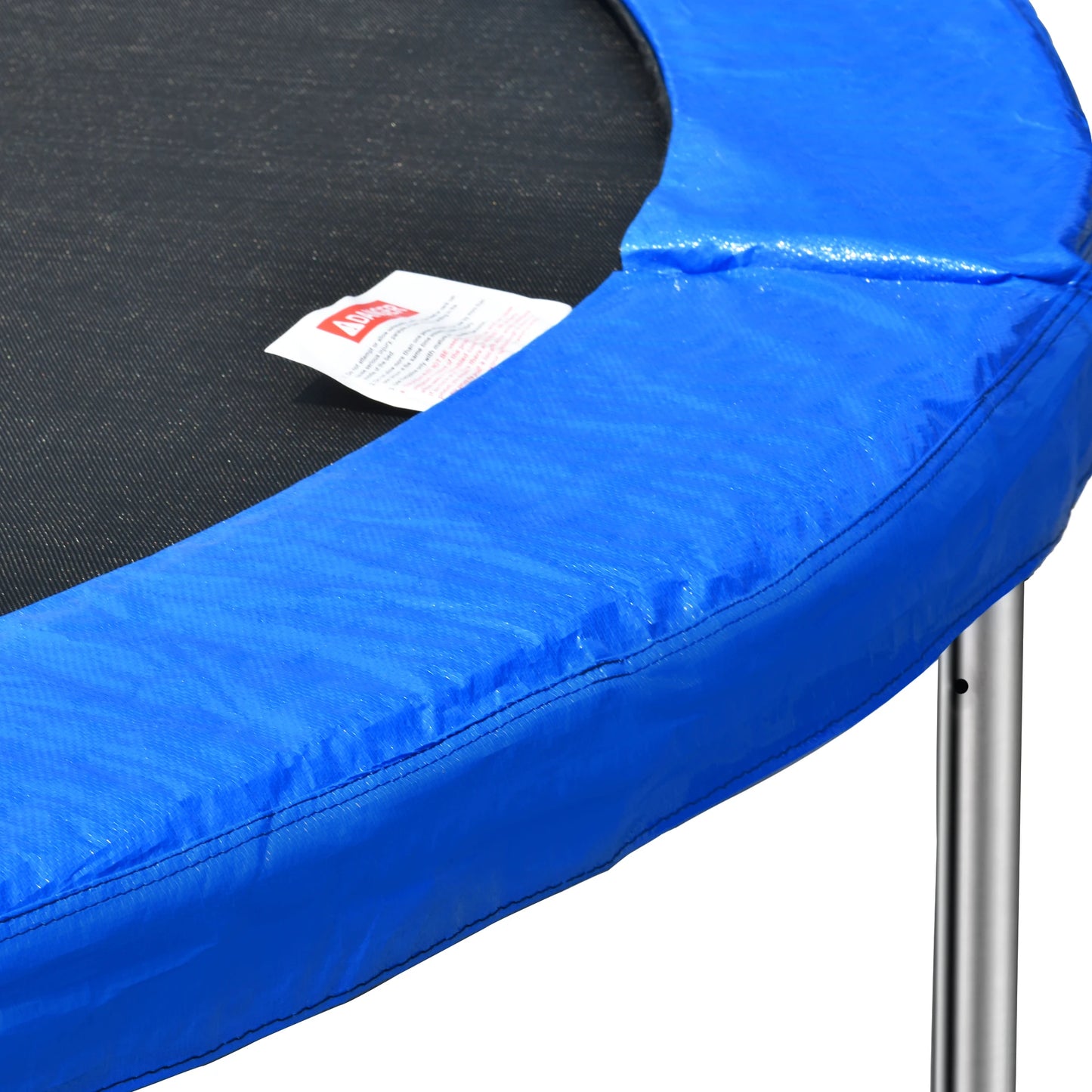 14FT Trampoline With Backboard Outdoor Pumpkin Trampoline With Enclosure Net And Ladder For Kids Teens Grown-ups Kindergarten