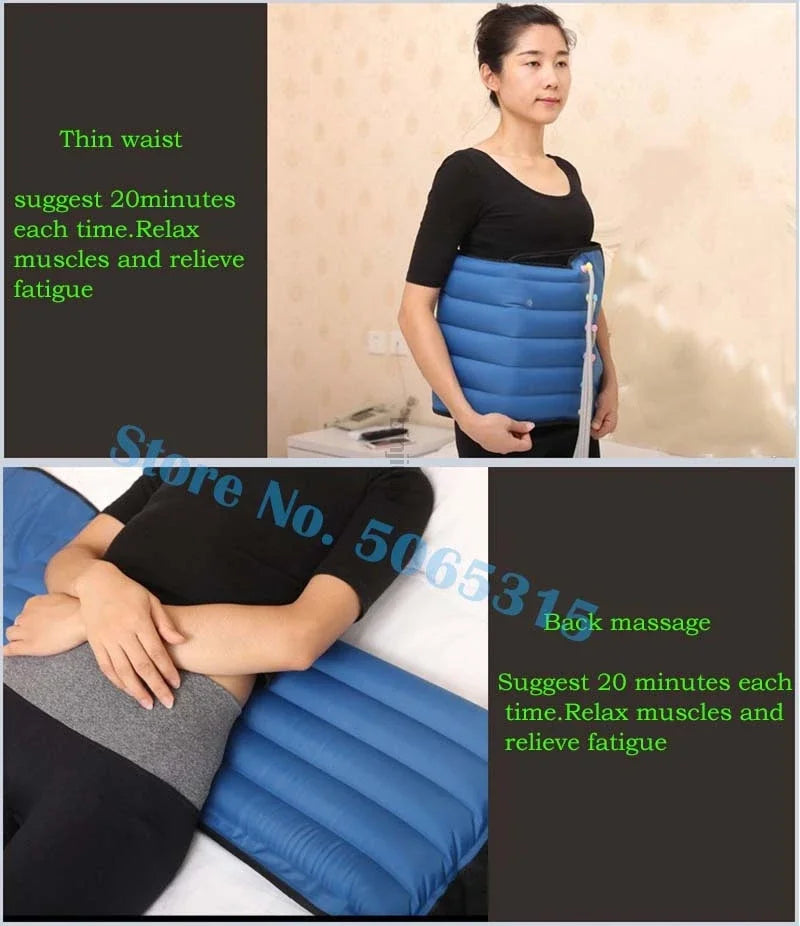 Air Compression Leg Foot Massager Vibration Infrared Therapy Arm Waist Pneumatic Air Wraps Relax Pain Relief