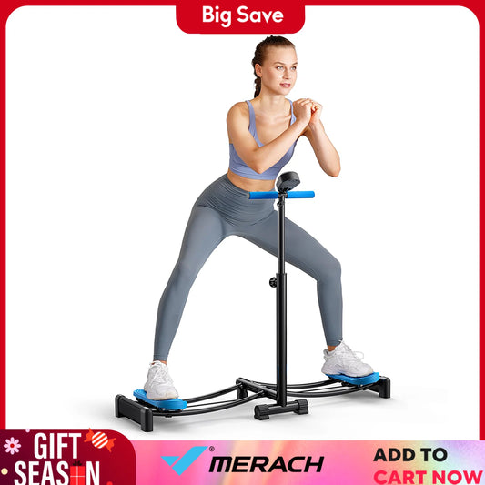 Merach Ski Machine Simulated Ski Trainer Adjustable Height Exercise Equipment for Leg and Pelvic Floor Muscle Workout