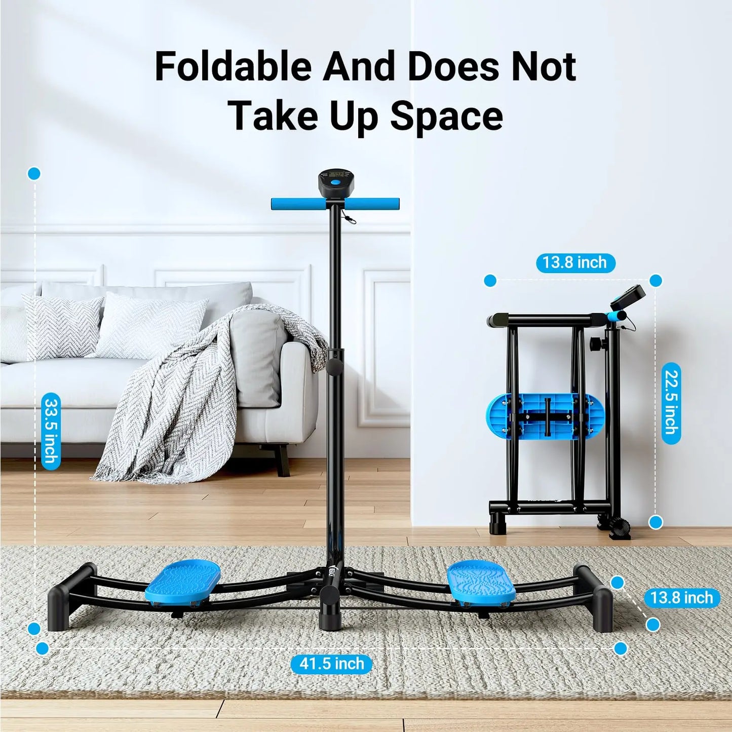 Merach Ski Machine Simulated Ski Trainer Adjustable Height Exercise Equipment for Leg and Pelvic Floor Muscle Workout
