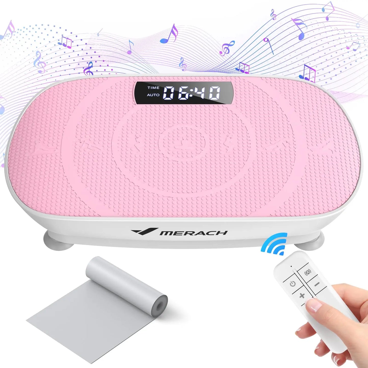 MERACH Vibration Plate Exercise Machine Whole Body Workout Power Vibrate Fitness Platform for Weight Loss and Shaping