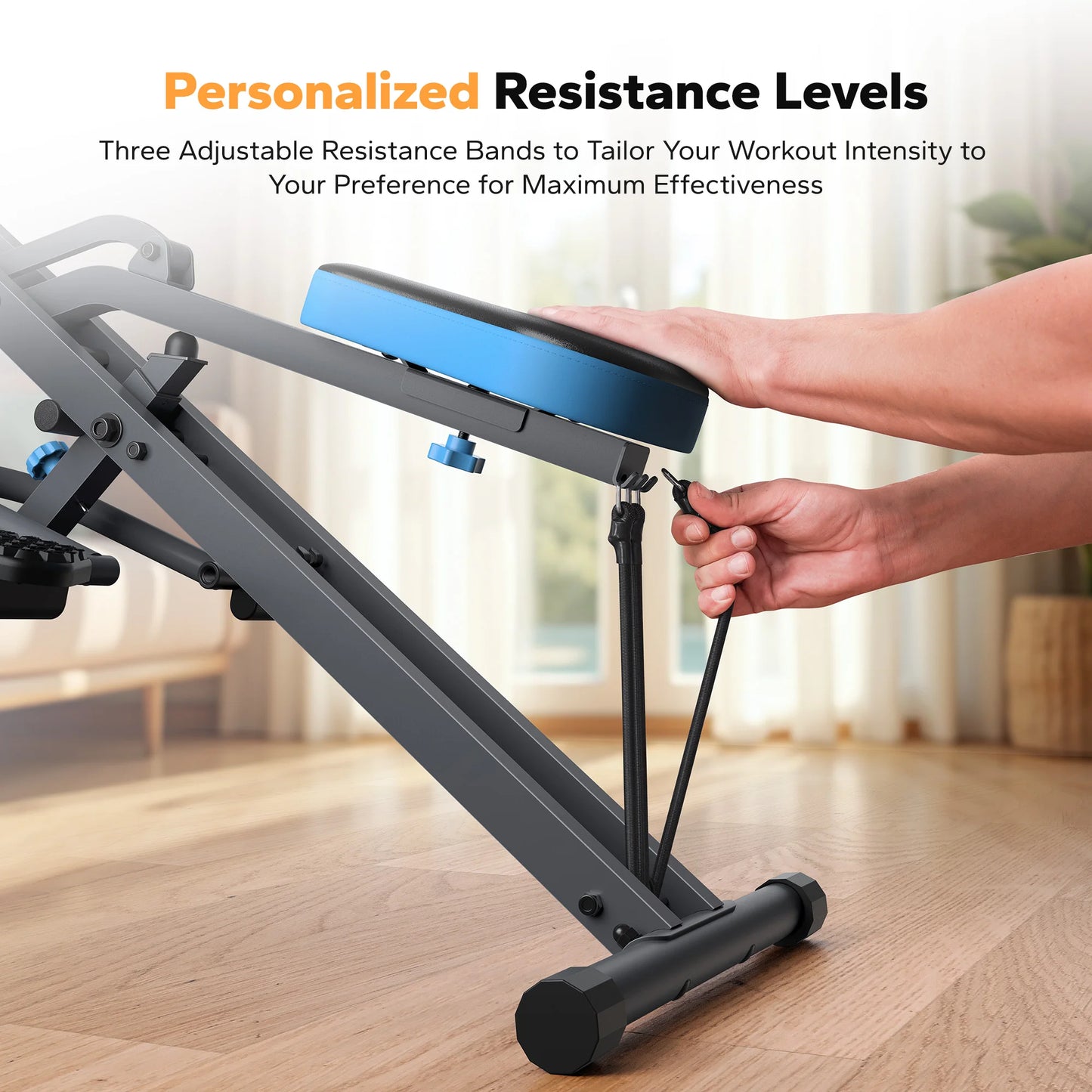 Merach Squat Machine 2 in 1 Squat Rowing Machine Foldable Exercise Equipment Glute Trainer for Home Fitness