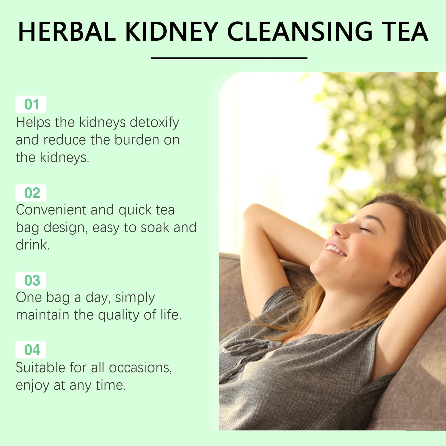 Googeer 20pcs Kidney Detox Tea Herbal Detoxify Cleaning Enhance Immune System Body Health Dietary Supplement Kidney Detoxify Tea