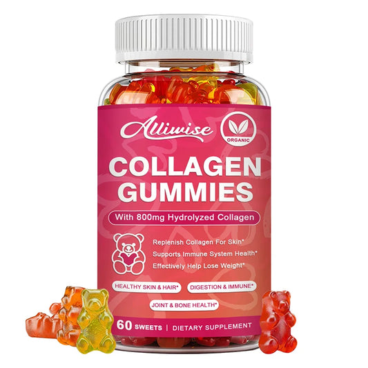 Alliwise Collagen Gummies with Biotin for Hair Growth