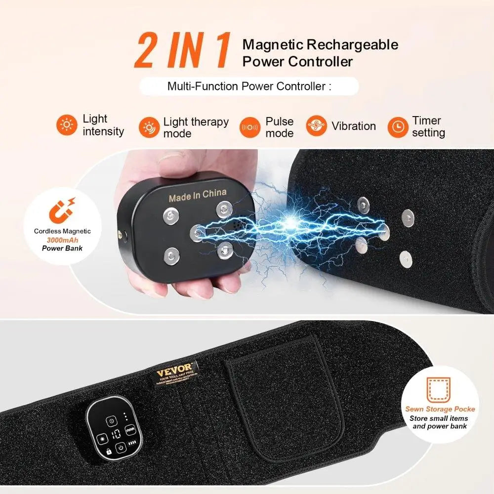 Red Light Therapy Belt for waist 660nm 850nm 105 LEDs