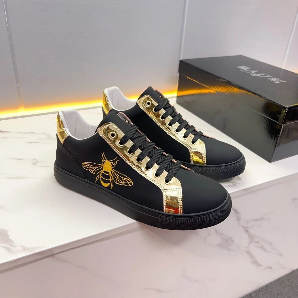 High-top Men's Top Genuine leather Outdoor Sports shoes Luxury fashion Lace-up sneaker Classic everything Handmade Running shoes