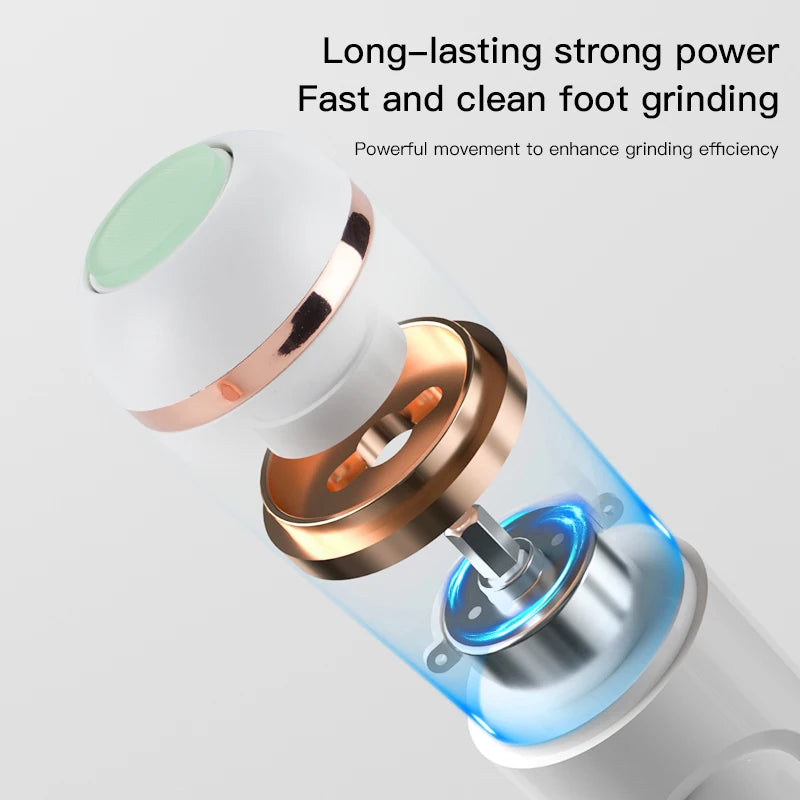Nano-level Foot Grinder 2025 New Model Large Capacity Fast Charging Multiple Plot Modes Exfoliate Polisher Lover Holiday Gifts