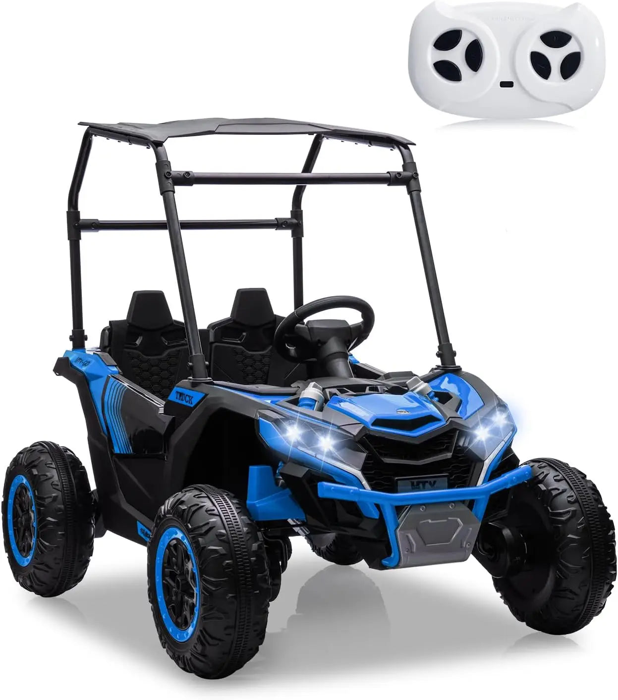 124V Ride on Cars for Kids,Kids Electric Vehicles UTV with Remote Control, Safety Belt, Horn,Music, and Lights, 3 Speeds
