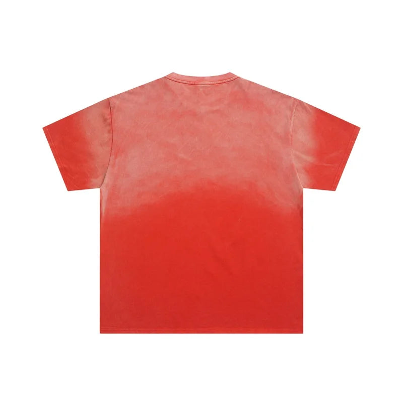 25SS Summer New VALLEY T-Shirts American Washed Pure Cotton Vale Hot Drill Letter Short Sleeve