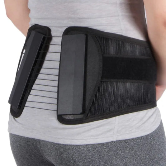 The S.P.I.N.E. Adjustable Lower Back Brace with Pulley System - Lumbar Back Support Belt for Men and Women - Compressio