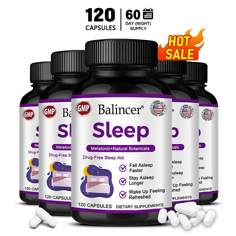 Sleep Supplement - Melatonin Plus Natural Plant Extracts