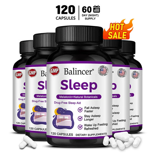 Sleep Supplement - Melatonin Plus Natural Plant Extracts