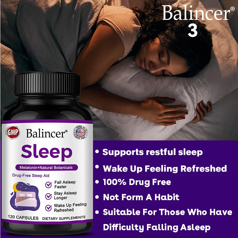 Sleep Supplement - Melatonin Plus Natural Plant Extracts
