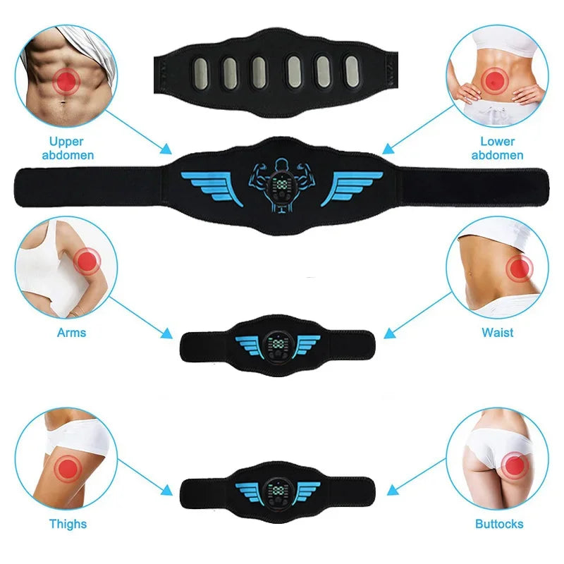 Abdominal Toning Belt Muscle Stimulator Abs Trainer Unisex