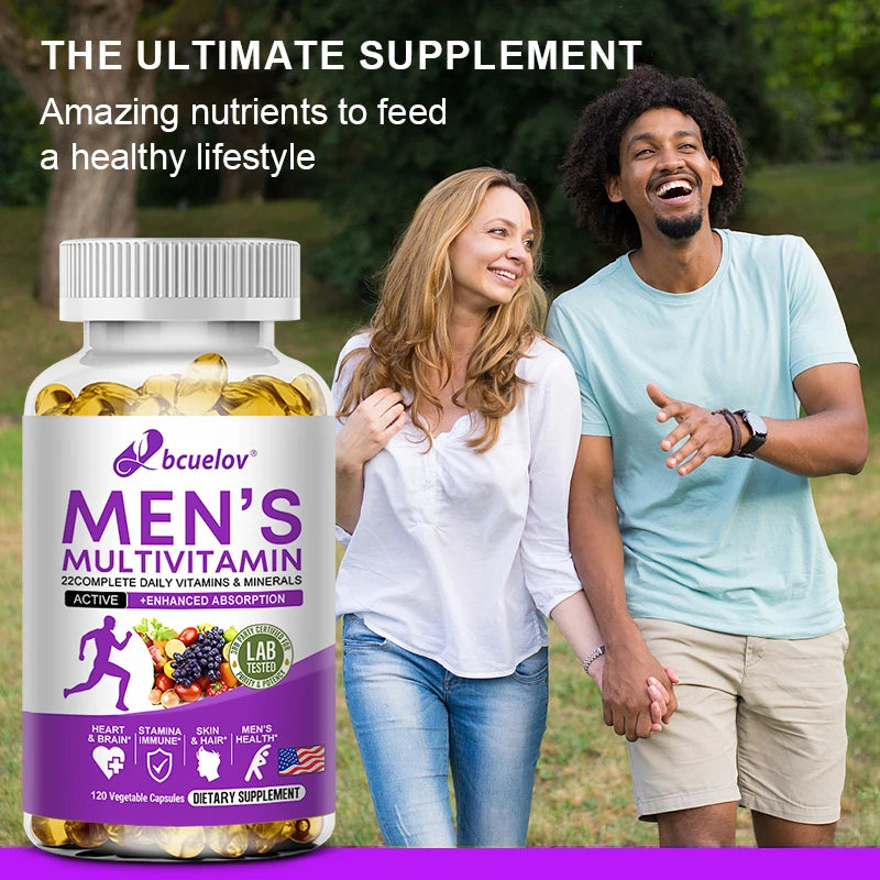 Men's Daily Multivitamin - 22 Vitamins and Minerals Supplement
