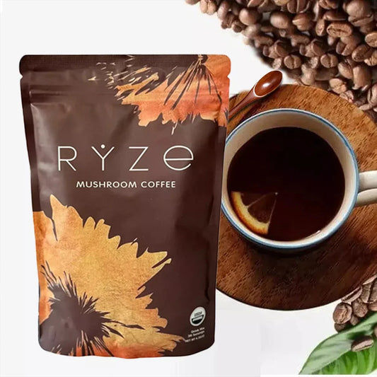 Organic Mushroom Coffee - Shiitake, Cordyceps, Supports Immune, Focus, Concentration, Stress, Digestion & Energy - 1 Pack