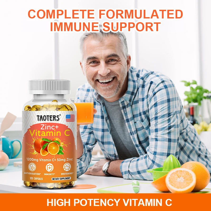 Taoters Vitamin C + Zinc Supplement for Immune Health