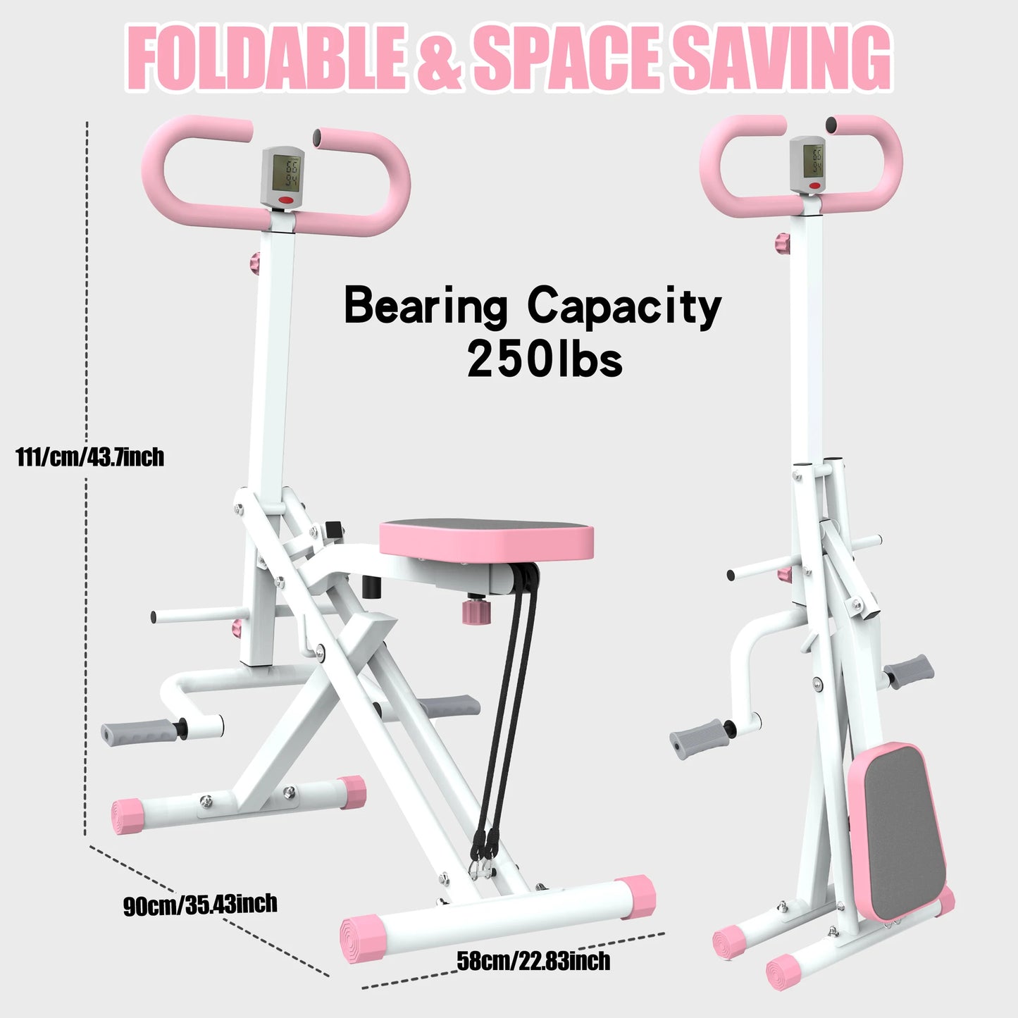 Foldable Squat Machine for Gluteus Maximus Training