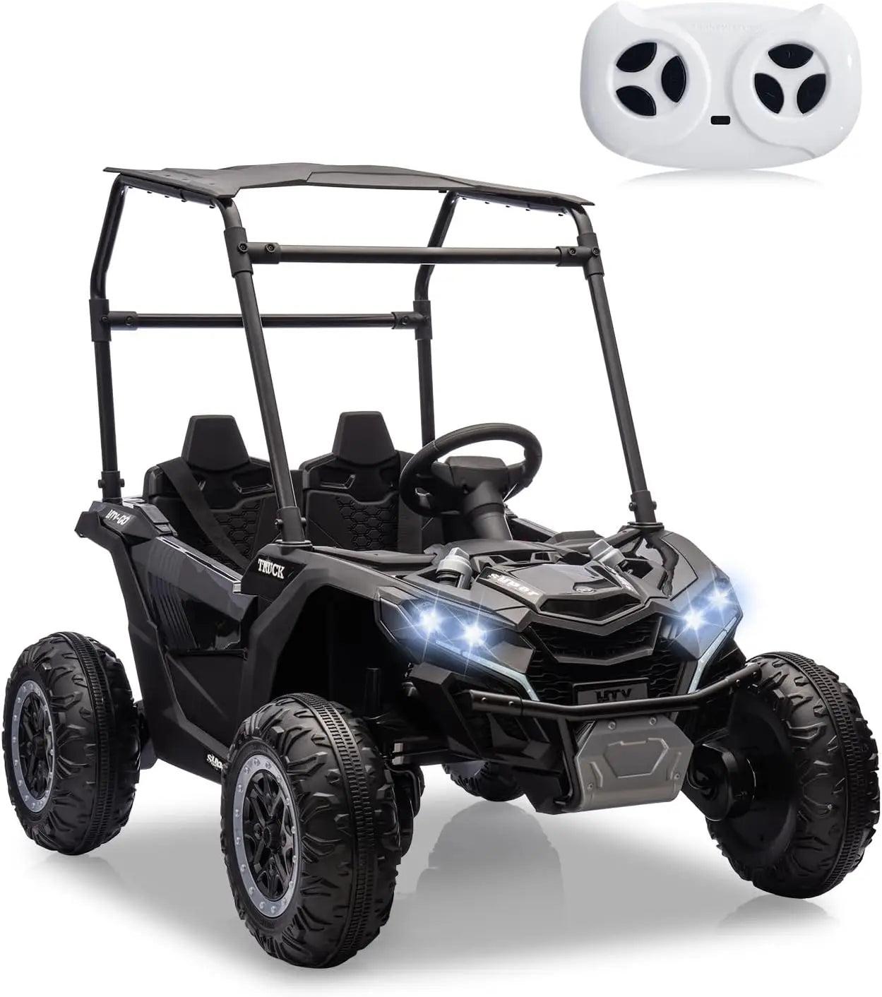 124V Ride on Cars for Kids,Kids Electric Vehicles UTV with Remote Control, Safety Belt, Horn,Music, and Lights, 3 Speeds