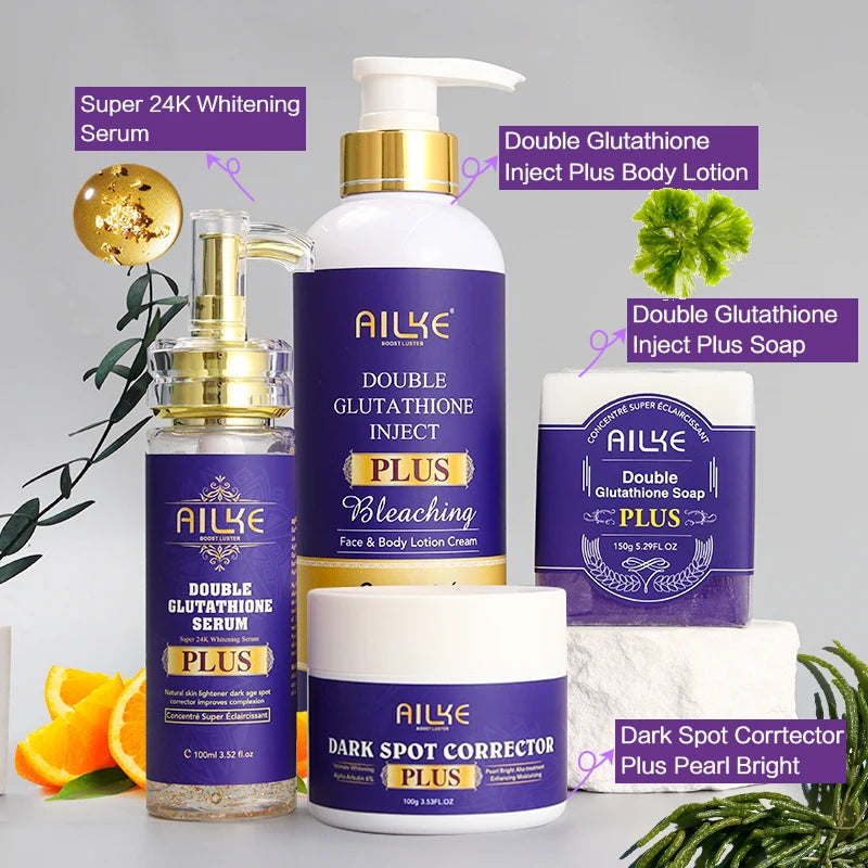 AILKE Body Cream For Whitening and Clearing Uneven Skin Tone, Moisturizes, Removes Dark Spots, Support Private label, OEM