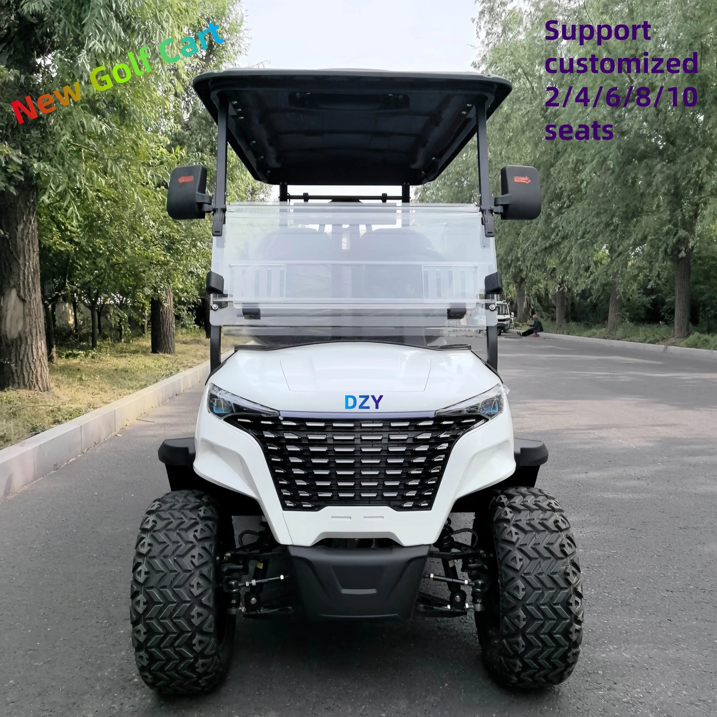 2025 new electric golf cart 4-seater electric hunting cart electric sightseeing cart energy-saving and environmentally friendly
