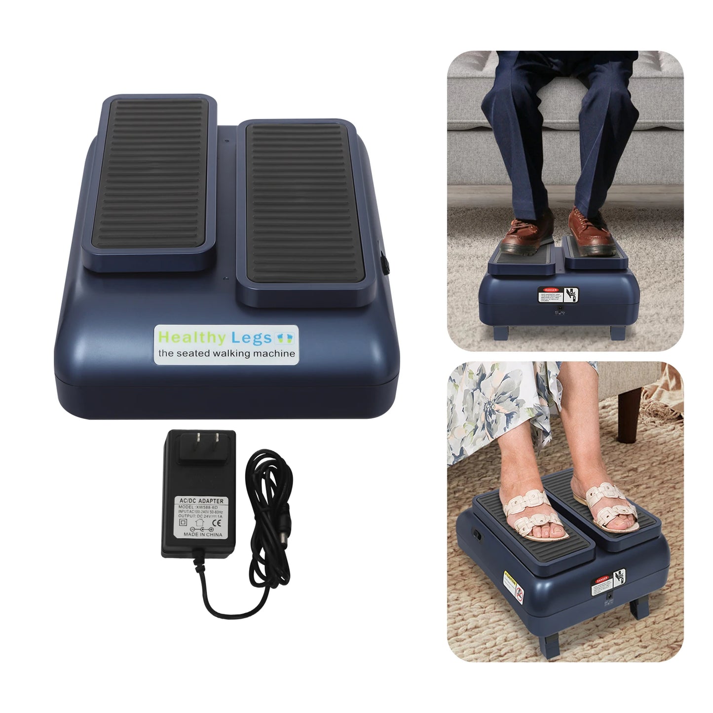 Electric Foot Massager Adjustable Speed Non-Slip for Home Rehabilitation Training 20W AC100-240V