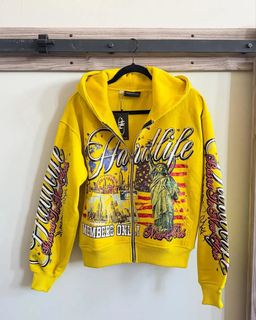 New Hip-hop Trendy Y2K Streetwear American Retro Letter Print Oversized Sweatshirt Men Harajuku Colorful Casual Hoodie Women