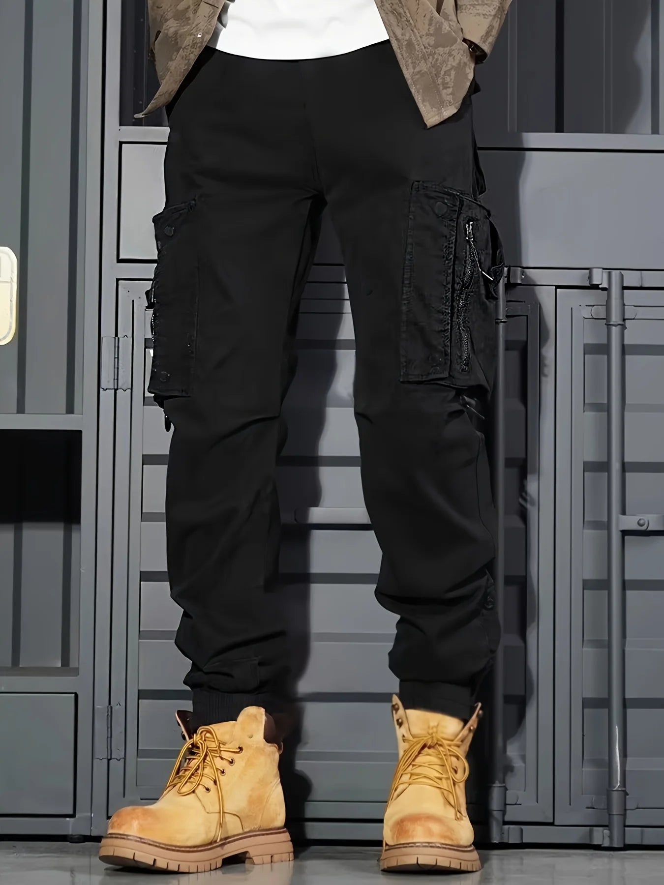 Men's Cargo Sweatpants Athletic Running Pants Mens Cargo Pants Casual Hiking Pants Joggers Fitness Pants Track Pants Streetwear