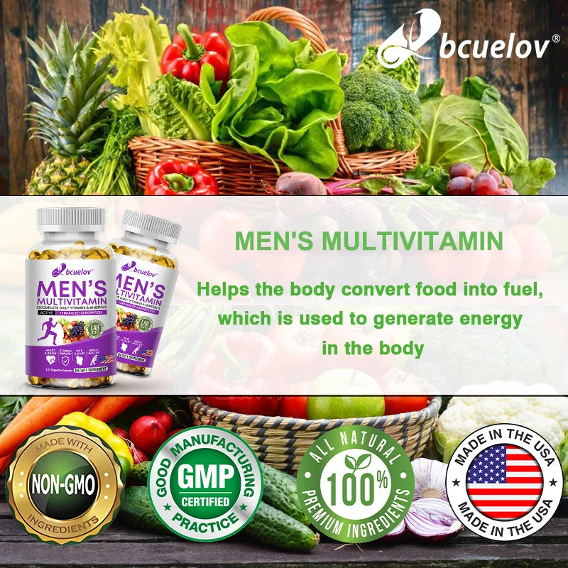 Men's Daily Multivitamin - 22 Vitamins and Minerals Supplement