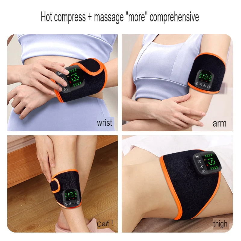 EMS Muscle Massagers Emit Heating Wrist & Arm Massage Belt Device  Joint Rehabilitation Training Massager Relaxation Treatment