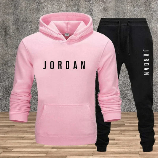 New men's solid-color long-sleeved two-piece gym sportswear hooded sweatshirt and pants for autumn_Winter 2025 trendyol trendyol