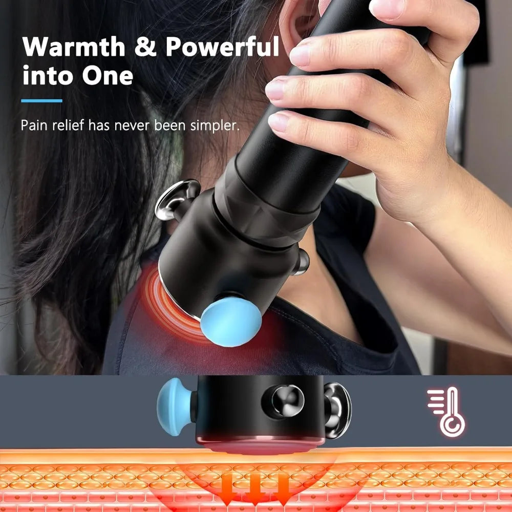 Therapeutic Massager - Handheld deep tissue vibrator massager for systemic pain relief and fascia restriction