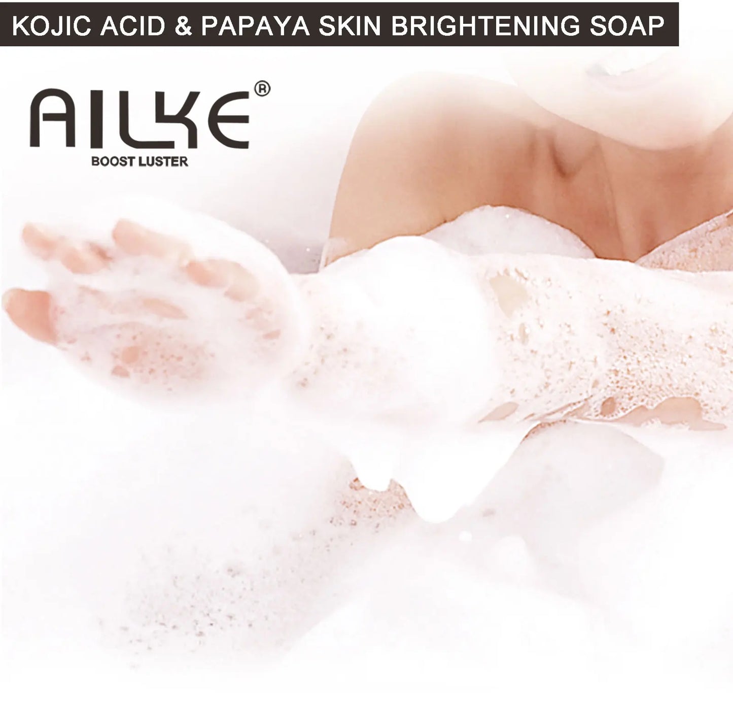 AILKE Skin Brightening Soap -Organic Papaya Soap For Radiant Skin, Clean Stains, Improves Dull Skin, For Face & Body & Hands