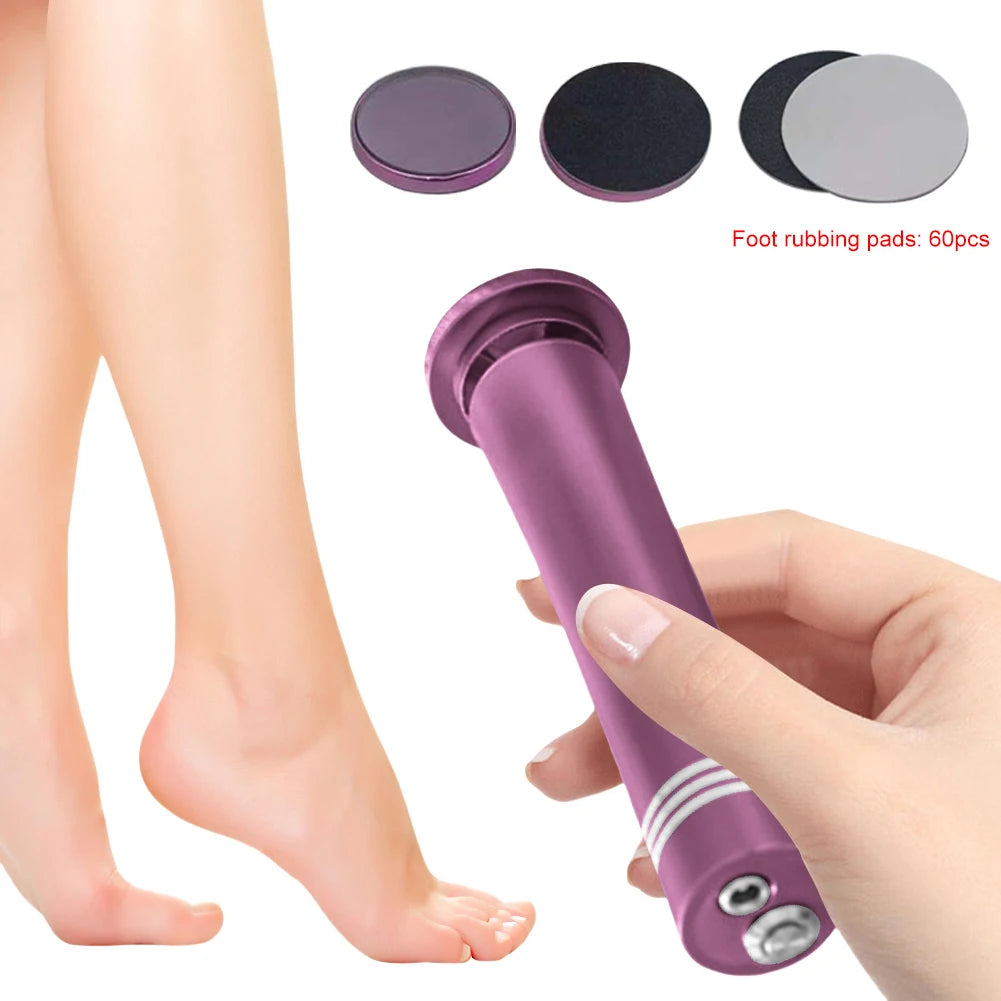 Electric Pedicure Foot Calus Remover Tool 60 pcs Sandpaper Discs for Dead Skin and Calluses