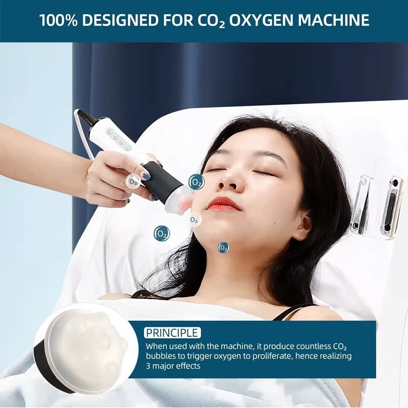 Facial Brighting Kits Anti-aging Beauty Accessories Suit For Facial CO2 Oxgen Bubble Beauty Device Serum Gels