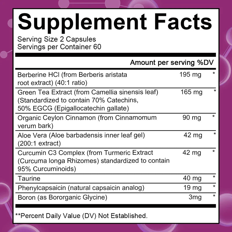GLP-1 Supplement with Berberine and Green Tea Extract