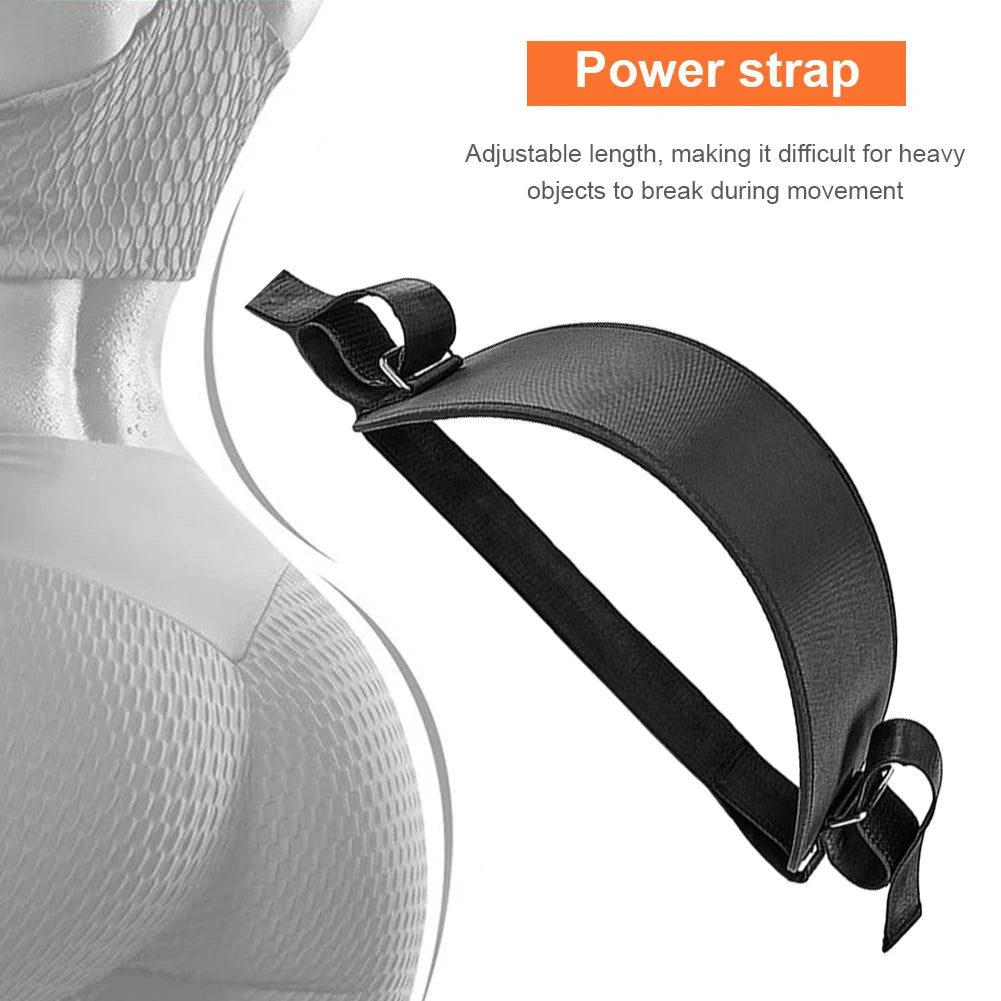 Hip Thrust Belt Barbell Pad Adjustable Pull Up Belt Anti-Slip Support Belt with EVA Pad for Dumbbells/Kettlebells/Plates