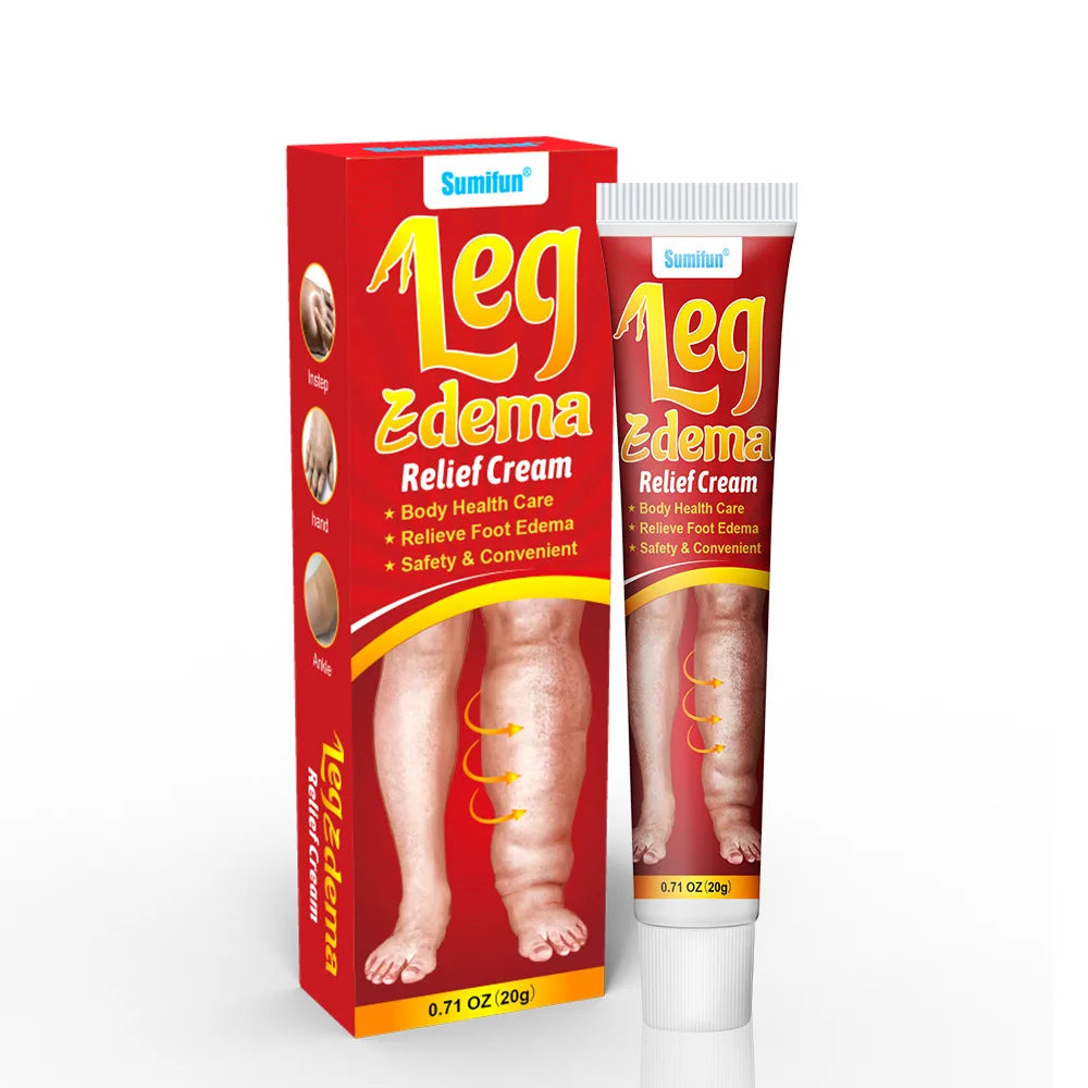 20g Leg Relief Cream for Circulation Relieve Foot Edema Massage Cream for Swollen Legs and Ankles Body Health Care